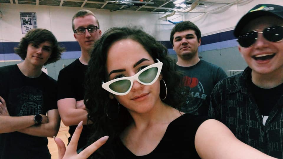 TTKH selfie in Memorial High School gym